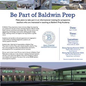 Baldwin Prep Informational Meeting